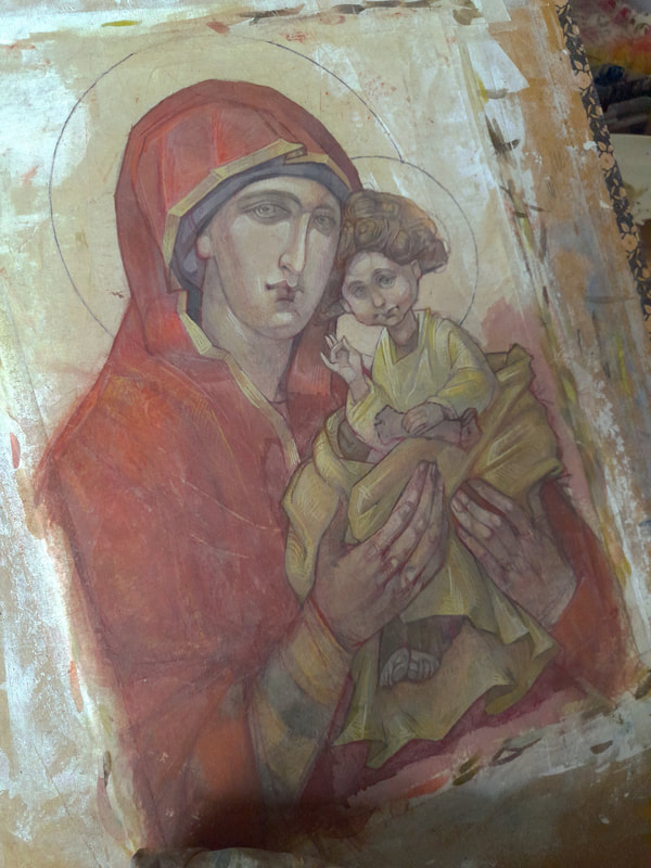 «Παναγία Οδηγήτρια» work still in progress